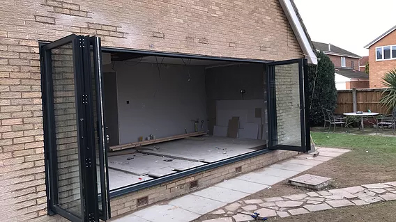 Anthracite 6 leaf bifold door