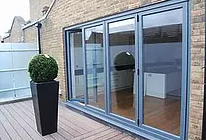 4 Metre, 4 Leaf Aluminium   Bi Fold Door: